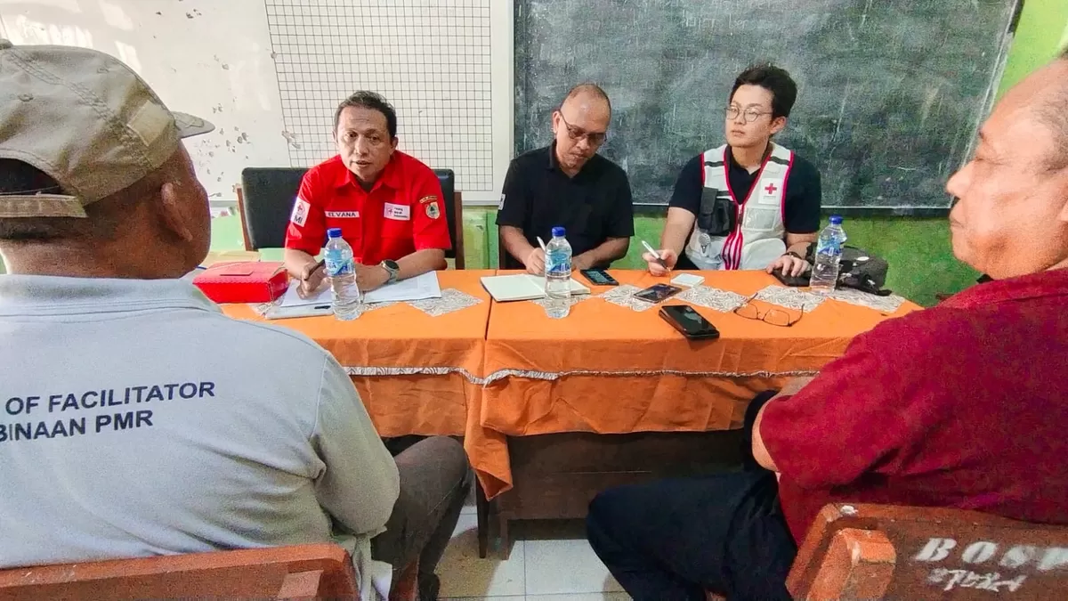 PMI Jember dan JRCS saat menggelar evaluasi program kesiapsiagaan kemanusiaan (Dok. PMI Jember)