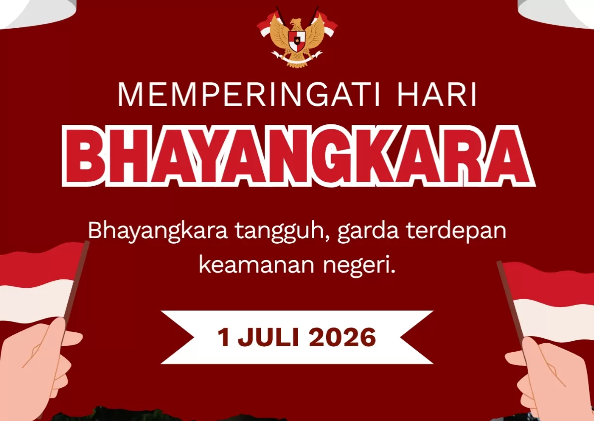 Poster Hari Bhayangkara 2026. (Canva.com/LA-Porto Co)