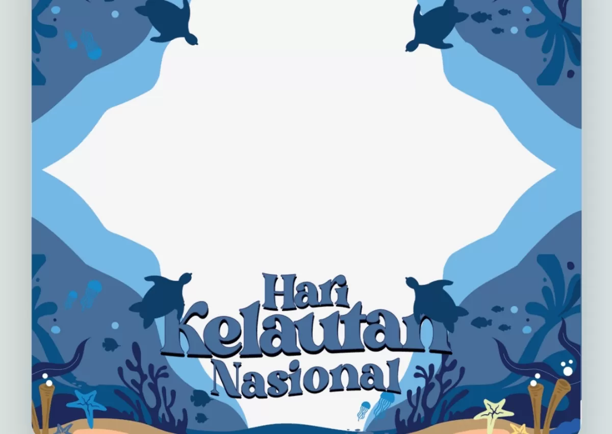 Twibbon Hari Kelautan Nasional 2026. (Twibbonize.com/Gilang Ganda ilalang)