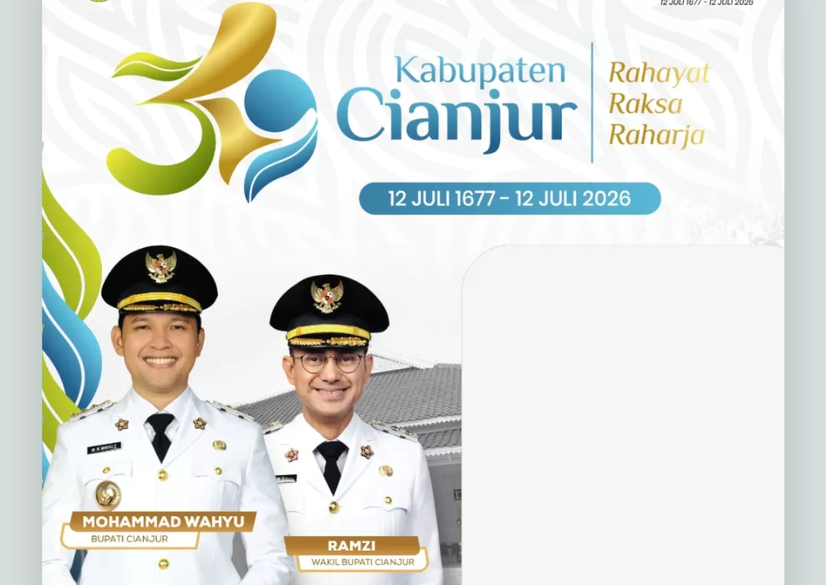 Twibbon HUT Kabupaten Cianjur 2026. (Twibbonize.com/Pemerintah Kabupaten Cianjur)