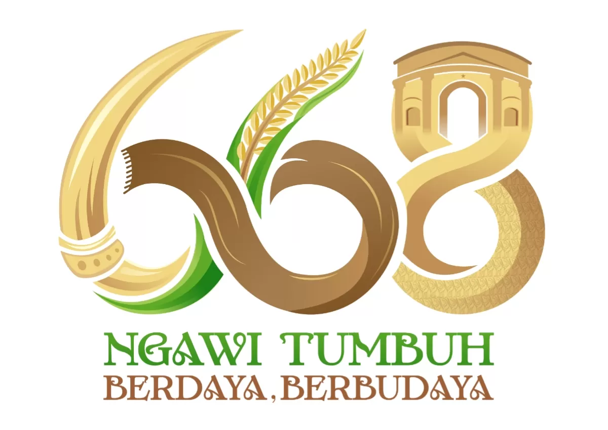 Logo HUT Kabupaten Ngawi ke-668 tahun. (Instagram/@ngawikab)