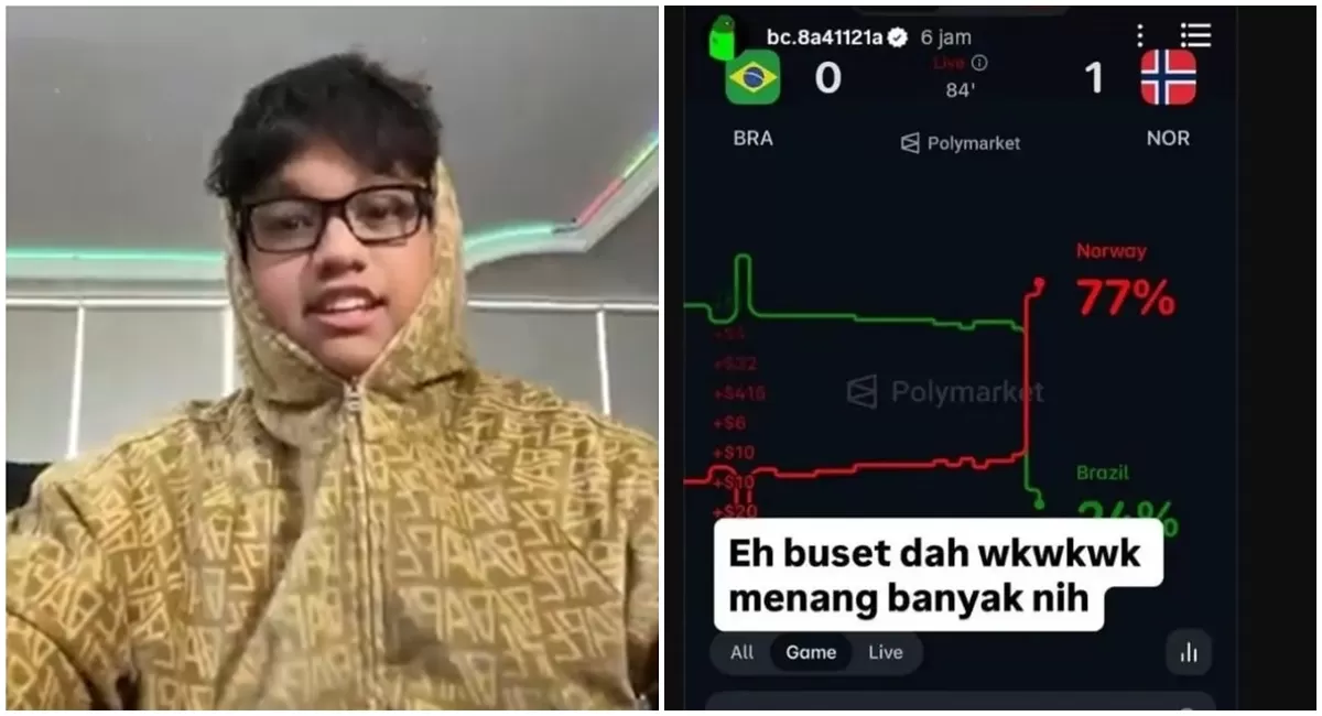 Anak Menkeu Purbaya, Yudo Achilles Sadewa ramai disorot gegara unggahan prediksi tebak skor bola yang dikaitkan dengan aktivitas judol (Instagram/bc.8a41121a)