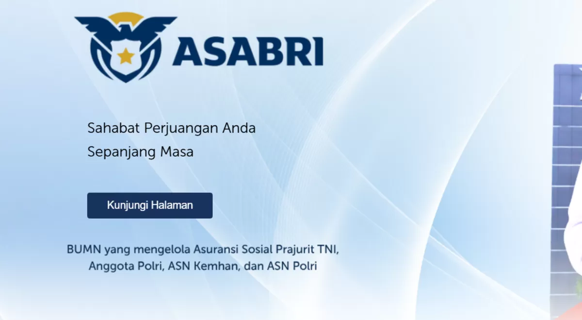 Situs ASABRI. (asabri.co.id)