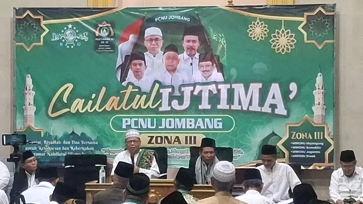 Majelis yang dilaksanakan PCNU Jombang. (SketsaNusantara.id/As'ad Choirudin)