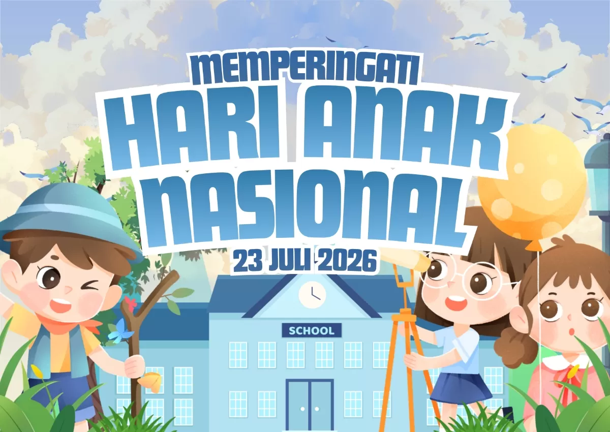 Poster Hari Anak Nasional 2026. (Canva.com/Haps Space)