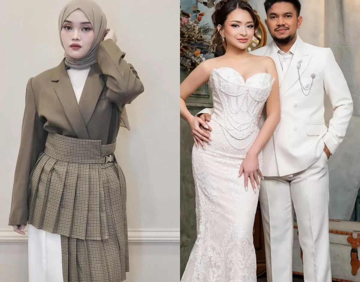 Putri Delina merespons tentanf pernikahan ibu sambungnya, Nathalie Holscher dengan Aripat yang baru saja dilangsungkan (Instagram/@putridelinaa, @nathalieholscher)