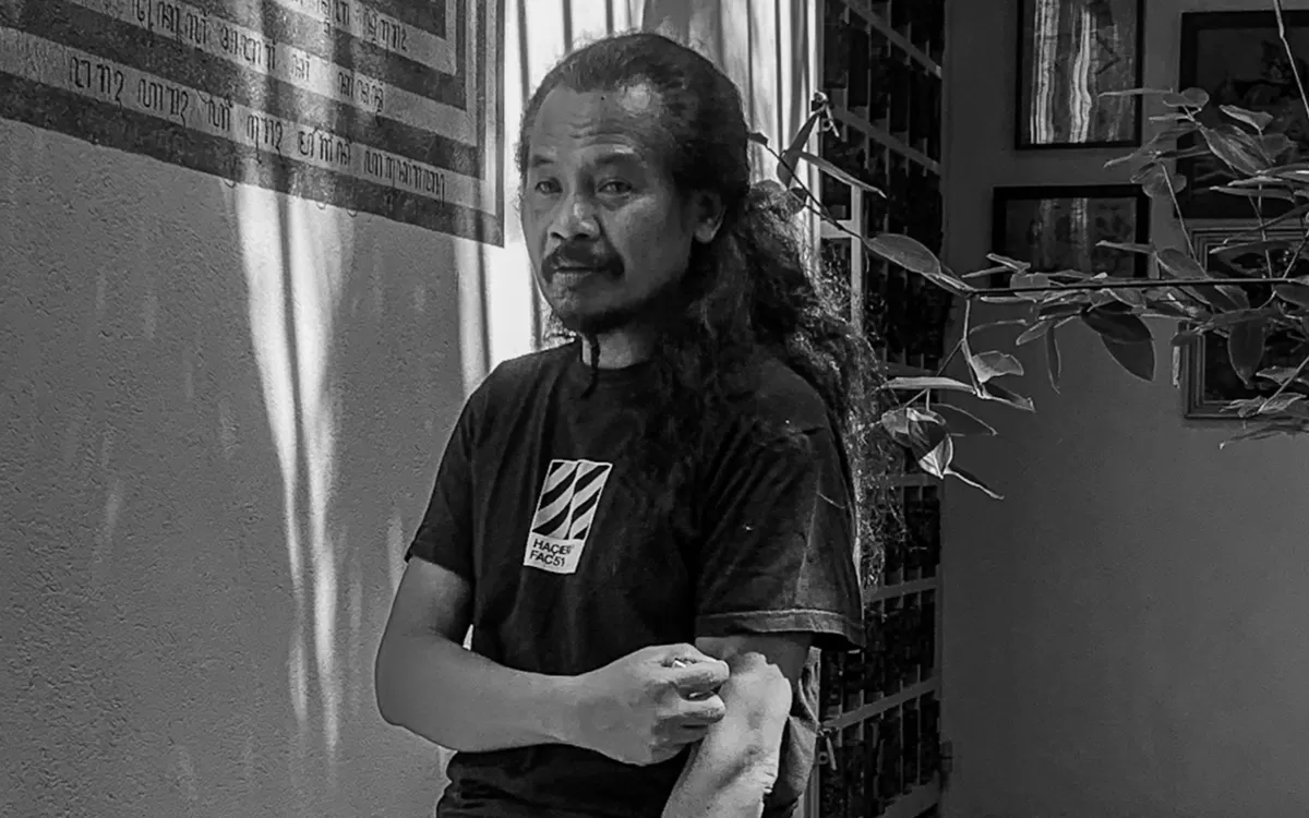 Potret Nasirun, maestro seni lukis kontemporer yang telah berpulang di usia 60 tahun (Instagram/jogjanationalmuseum)