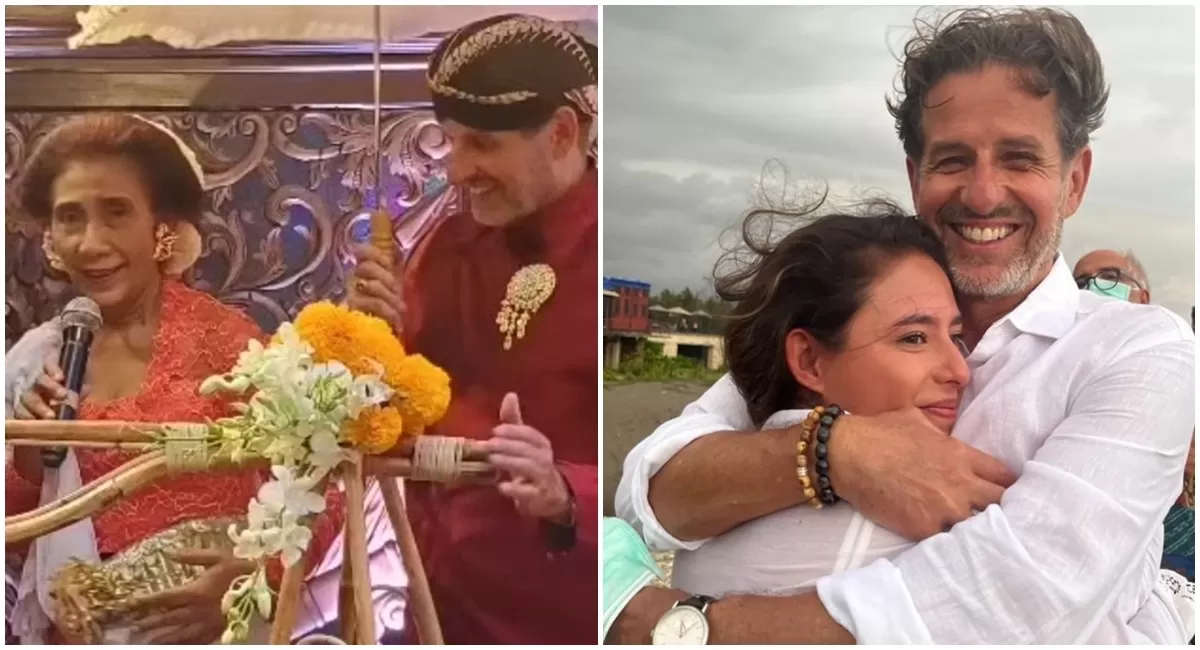 Potret Susi Pudjiastuti dengan Daniel Kaiser yang dikabarkan meninggal dunia, momen kebersamaan di pesta pernikahan Nadine Kaiser jadi kenangan terakhir mantan suami (Instagram/susipudjiastuti115)
