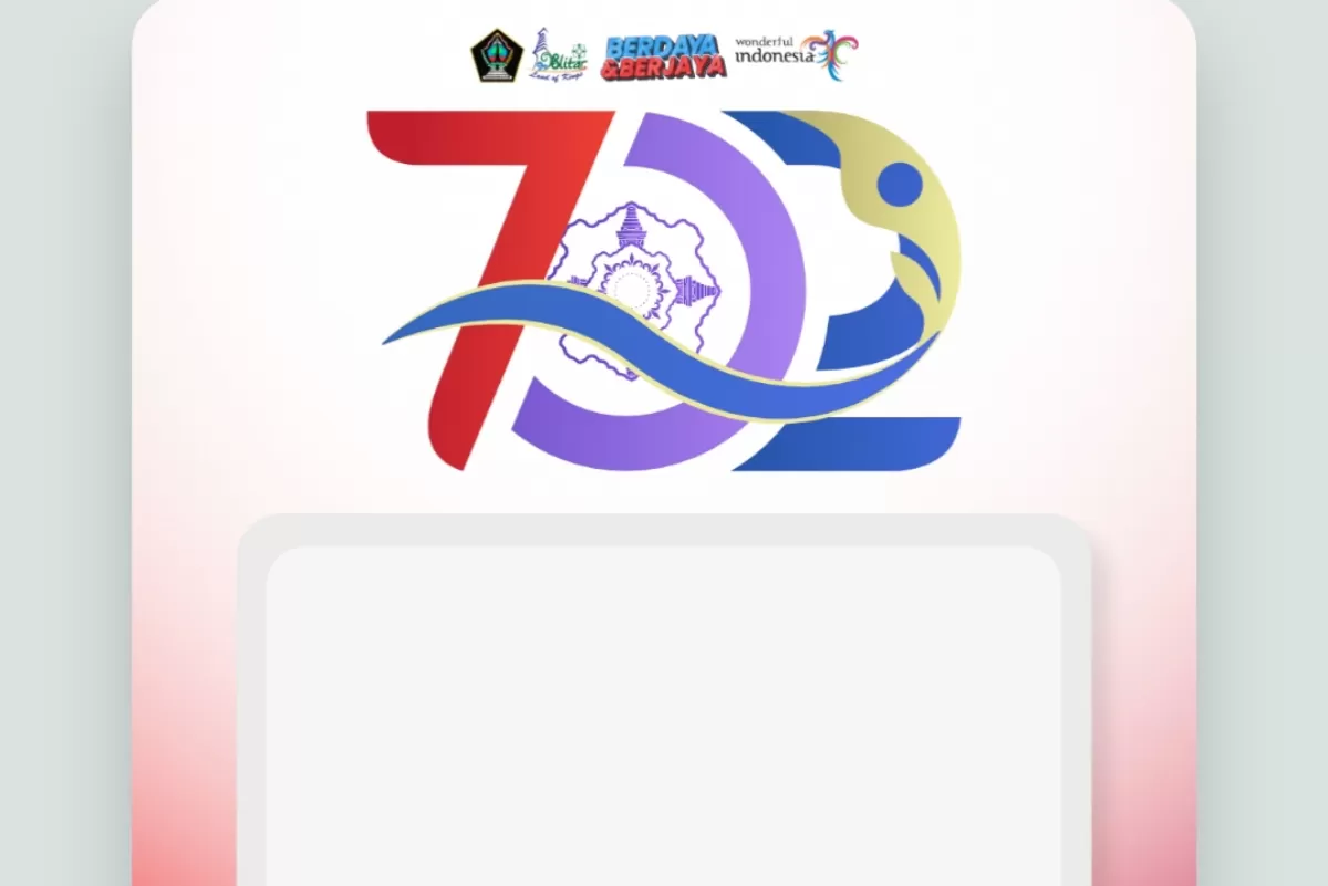 Twibbon HUT ke-702 Kabupaten Blitar 5 Agustus 2026. (Twibbonize.com/Kang Desain DISBUDPAR Kab Blitar)