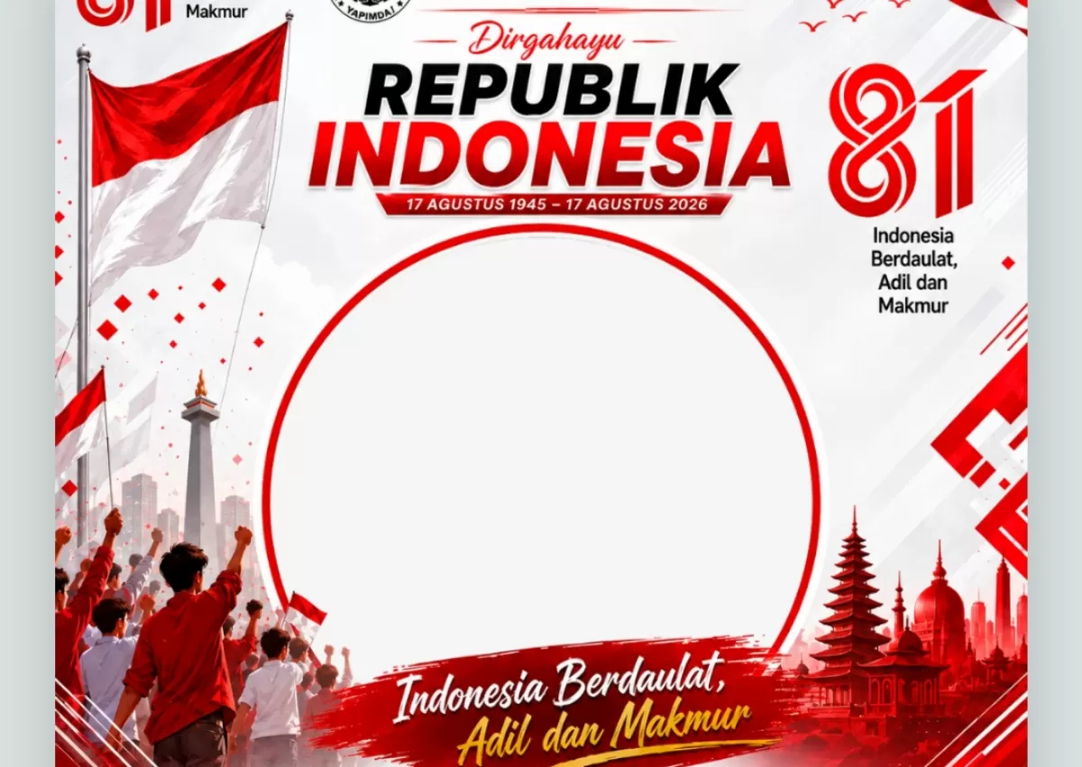 Twibbon HUT Kemerdekaan RI ke-81. (Twibbonize.com/Andrie Pratama)