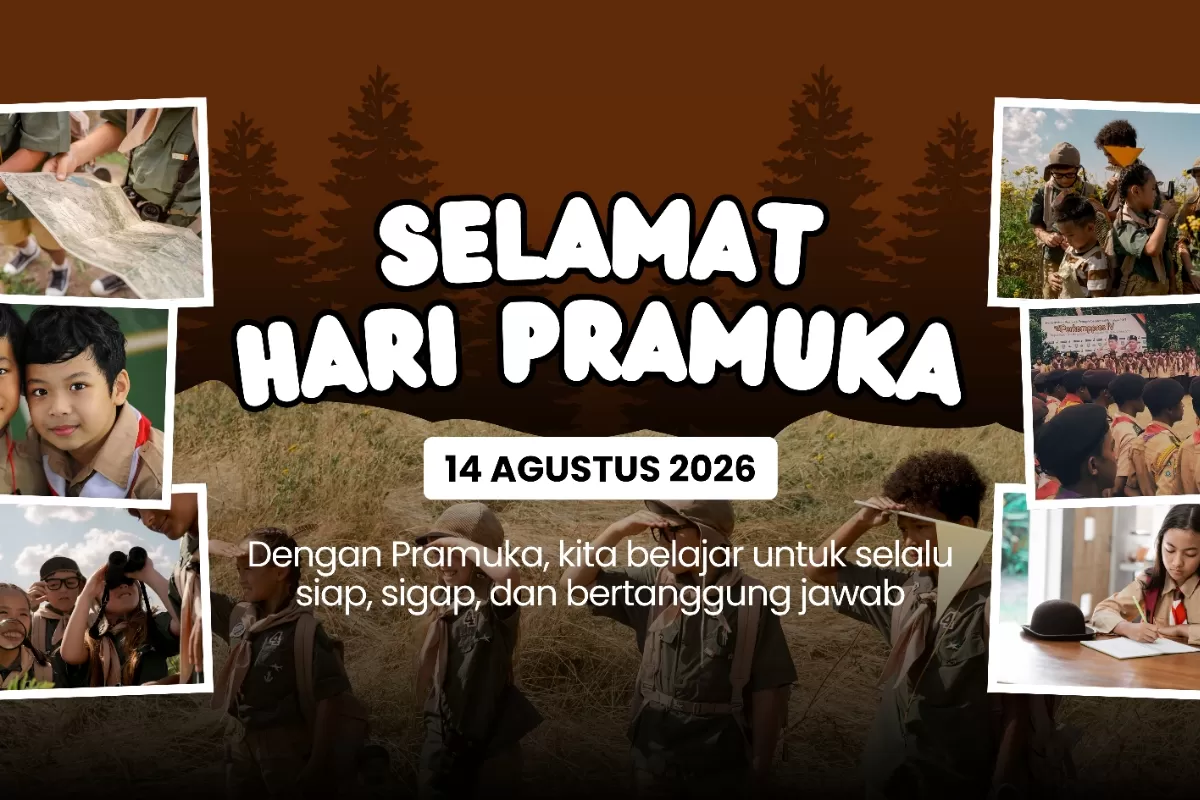 Poster Hari Pramuka 2026. (canva.com/Lumine)