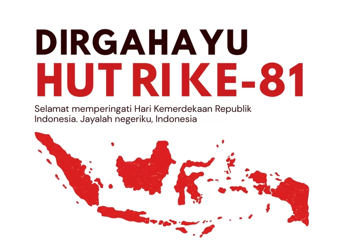 Poster memperingati HUT ke-81 Kemerdekaan Republik Indonesia. (Canva.com/leafin)