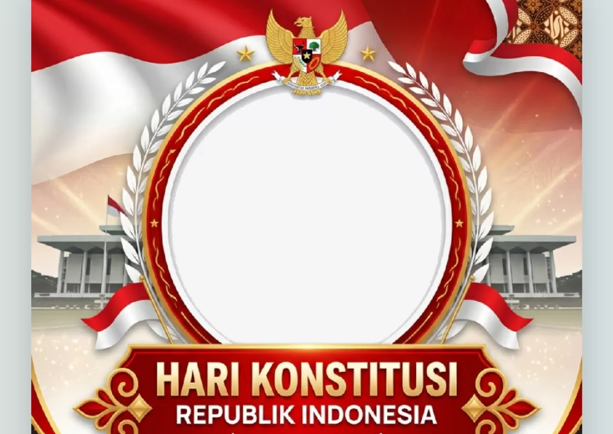 &lrm;Twibbon Hari Konstitusi Republik Indonesia 2026. (Twibbonize.com/LANA TWIBBONIZE)