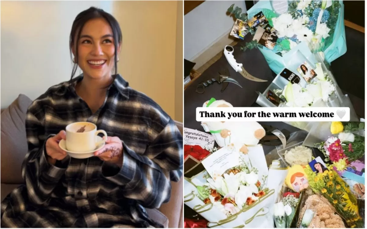 Agnez Mo dapat hadiah kerambit saat pulang ke Indonesia, di tengah kepopuleran series Reacher season 4 (Instagram/agnezmo)