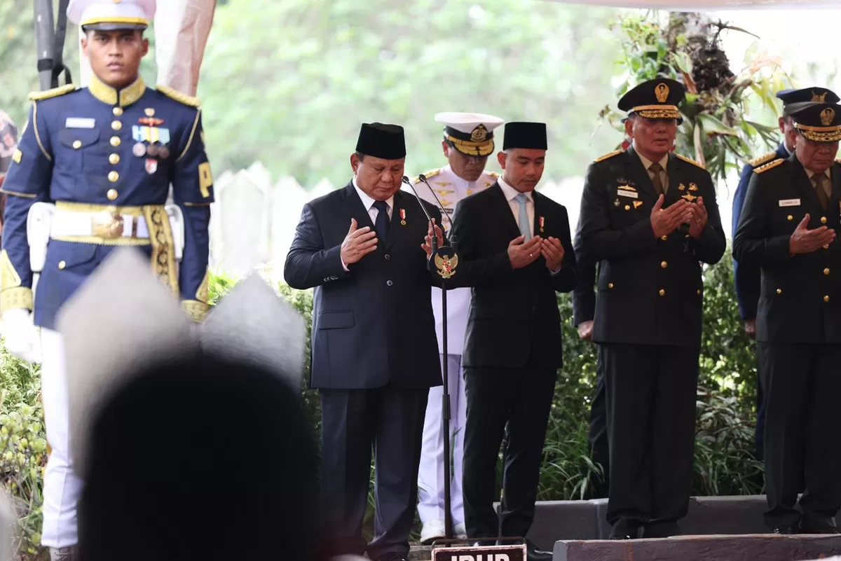 Prabowo pimpin upacara pemakaman Try Sutrisno (Ist)
