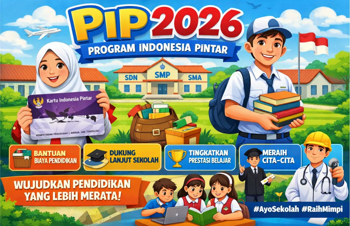 Besaran nominal PIP 2026 untuk siswa TK hingga SMA (Portaloka.id)