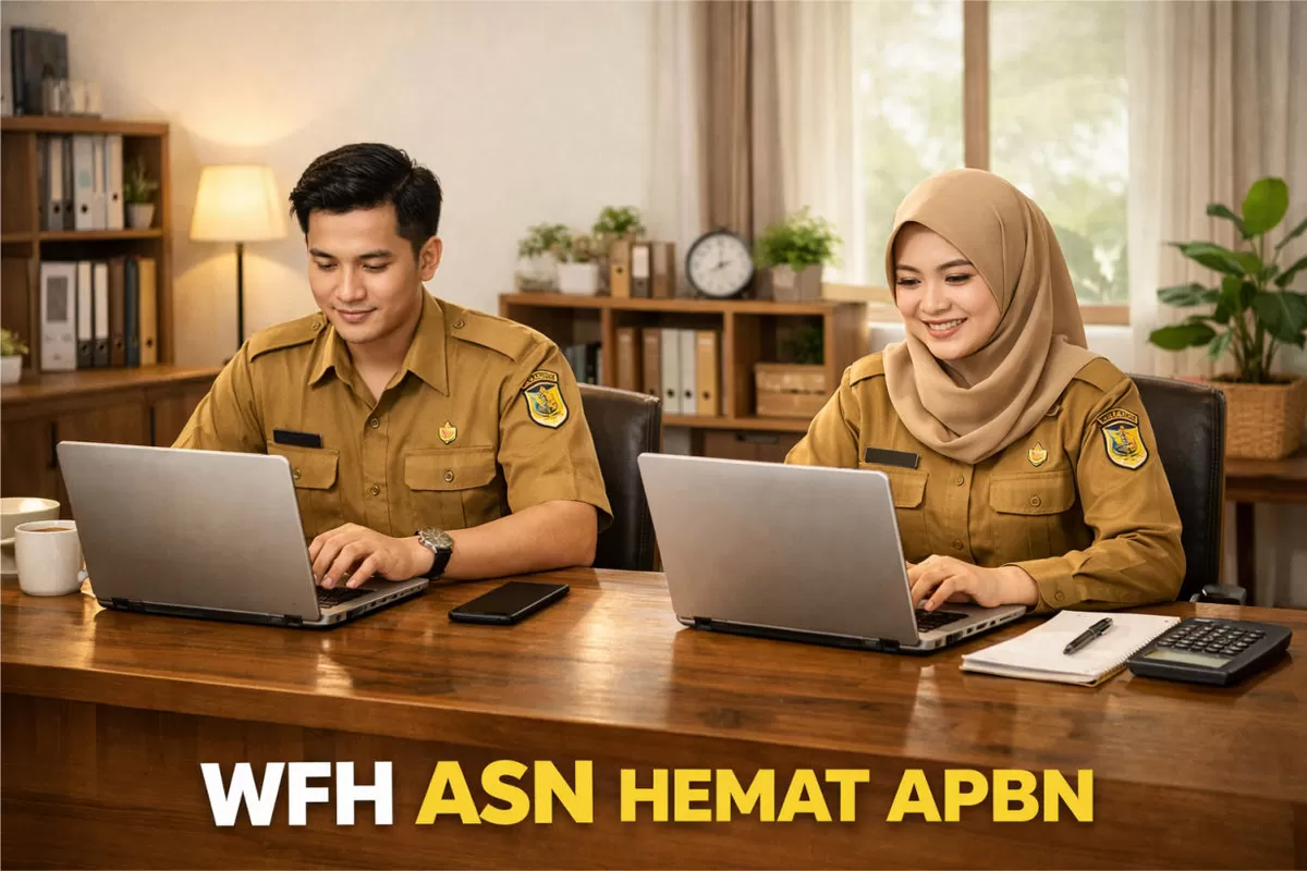 Ilustrasi - WFH ASN diklaim bisa hemat APBN (Portaloka.id)