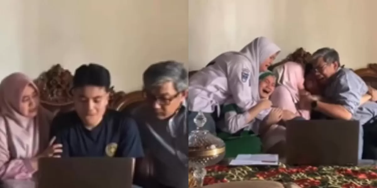 Mengintip momen penuh haru yang selimuti keluarga dari siswa yang diterima di kampus impiannya dalam program SNBP 2026.  (Instagram.com/@neriekaputri)