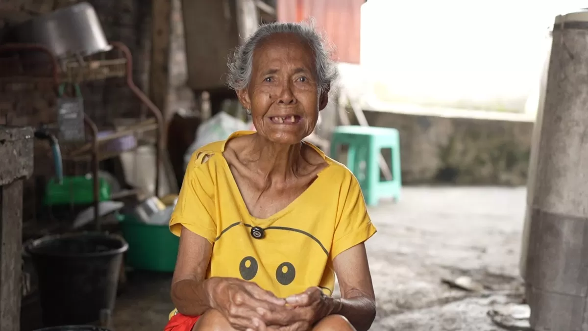 Welas, nenek dari salah satu murid Sekolah Rakyat di Surakarta (Ist)