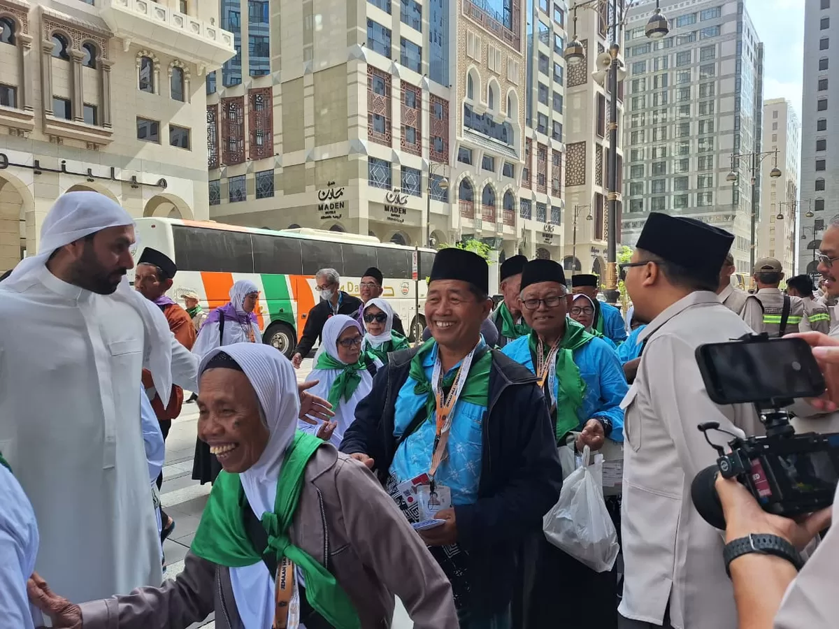 Jemaah calon haji Indonesia sudah tiba di Madinah (Ist)