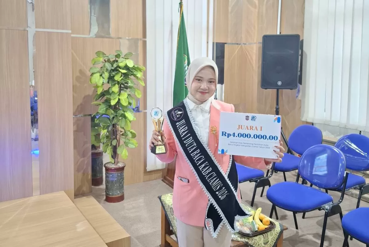 Zuhrotul Laila Nabila Ahmad, Duta Baca Kabupaten Ciamis 2026 (Portaloka.id/Bang Sufi)