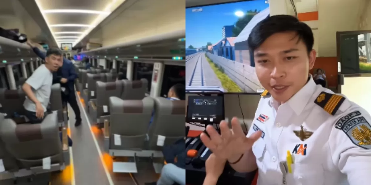 Masinis bernama Eka Purnama Nurdiansyah jelaskan alasan kereta tak bisa rem mendadak (Instagram.com/@ekapurnamanurd)