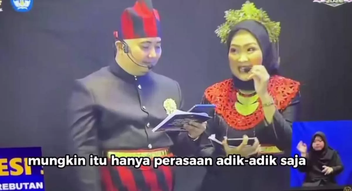 MC LCC 4 Pilar MPR RI minta maaf (Instagram @smansaptk_informasi)