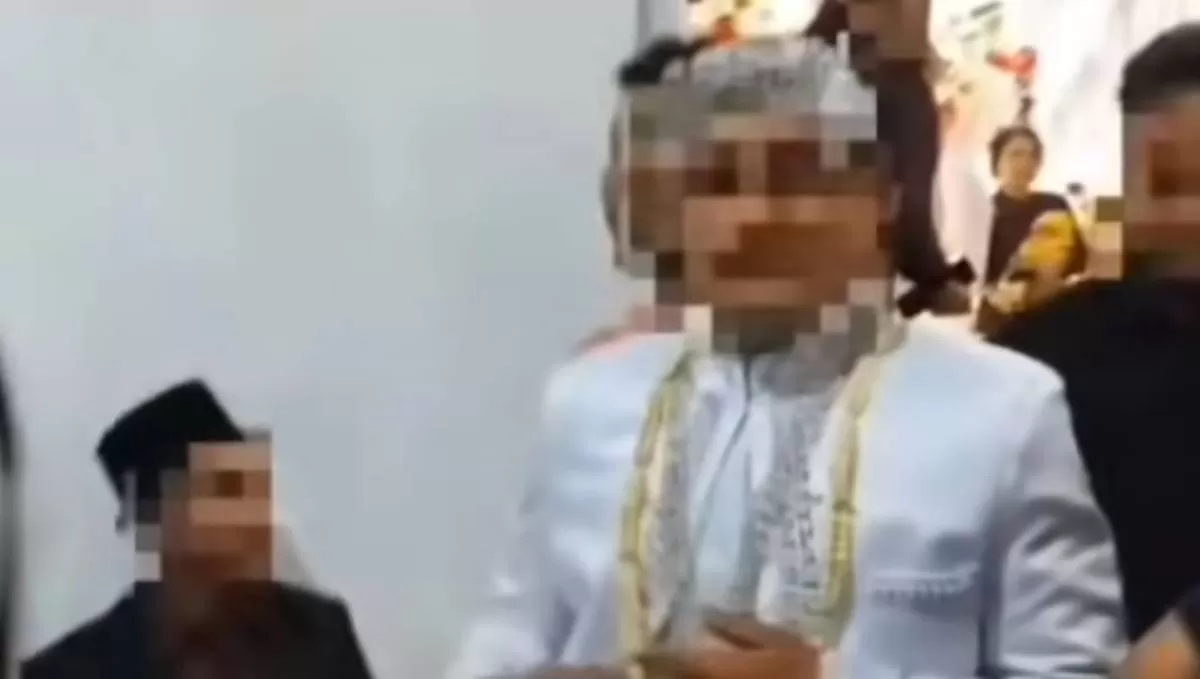 Viral mempelai pria di Garut ditangkap polisi karena diduga lakukan curanmor.  (Instagram/polsek_ibun_polresta_bandung)