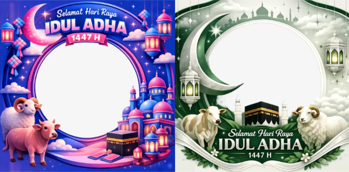 Twibbon Idul Adha 1447 H/2026 M gratis buat status media sosial (Twibbonize)