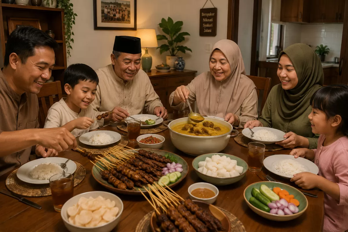 Ilustrasi - Ide olahan daging kurban untuk keluarga (AI ChatGPT - Portaloka.id)