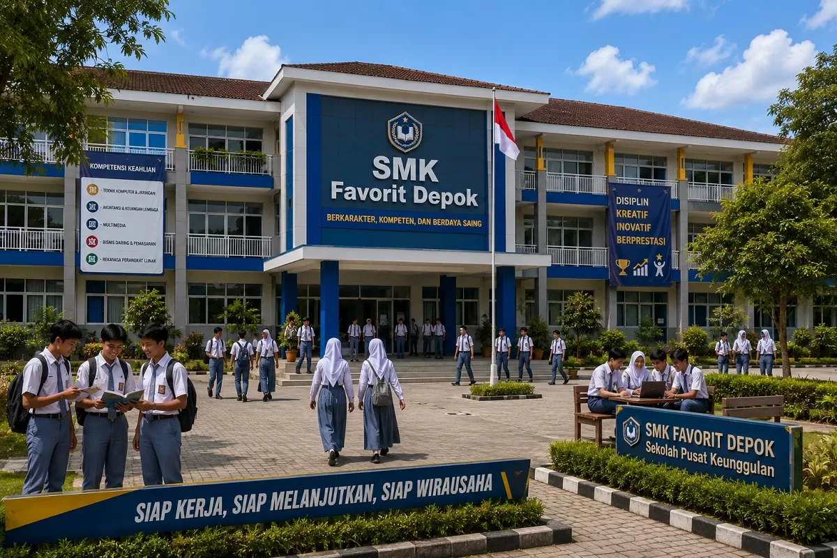 Ilustrasi - Daftar SMK swasta favorit di Depok, Jawa Barat (AI ChatGPT - Portaloka.id)