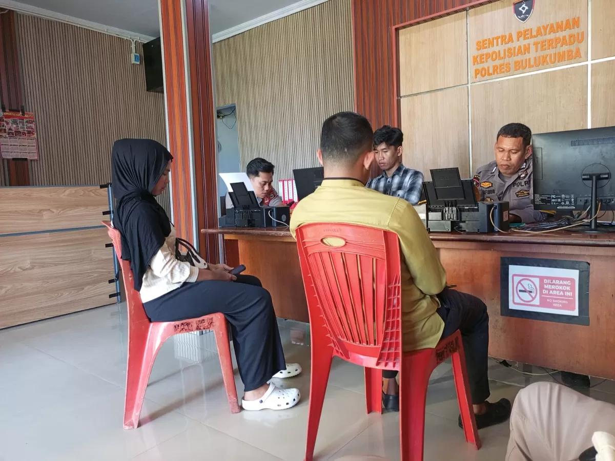 Keluarga korban tenggelam di Apparalang melapor ke Polres Bulukumba, Sulawesi Selatan (Ist)