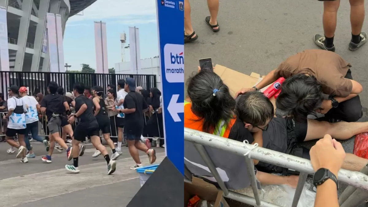 Sejumlah pelari BTN Jakim  2026 pingsan (Threads/rosamhrn - tarisymlm)