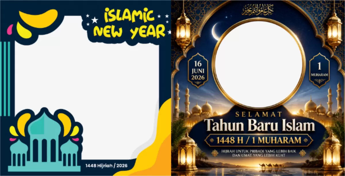 Link download twibbon Tahun Baru Islam 1448 H/2026 M (Twibbonize)