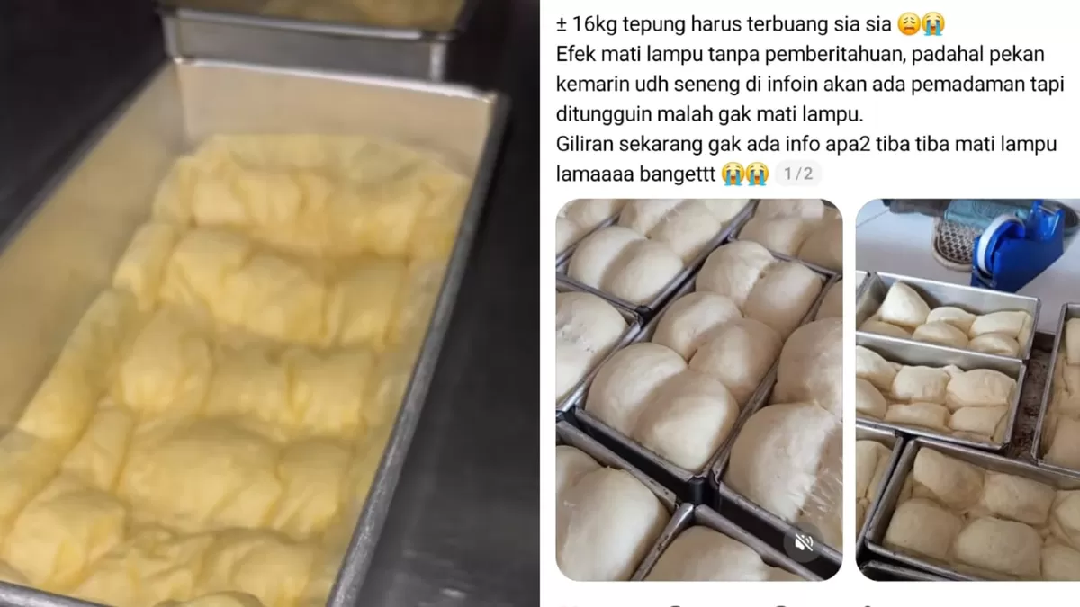 Curhatan viral pengusaha UMKM roti yang gagal jualan karena kendala pemadaman listrik tanpa pemberitahuan dari PLN. (Threads/safirayundap - nadyafrahman_)
