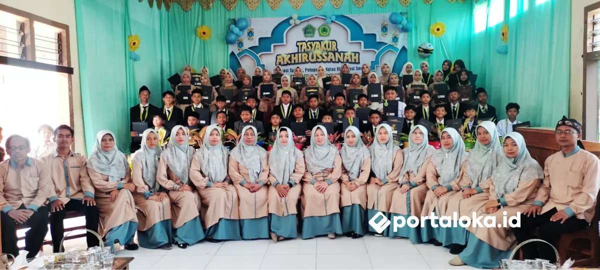 Pelepasan Kelas 6 MI Bojongsari Ciamis tahun ajaran 2025/2026 (Portaloka.id/Arman)