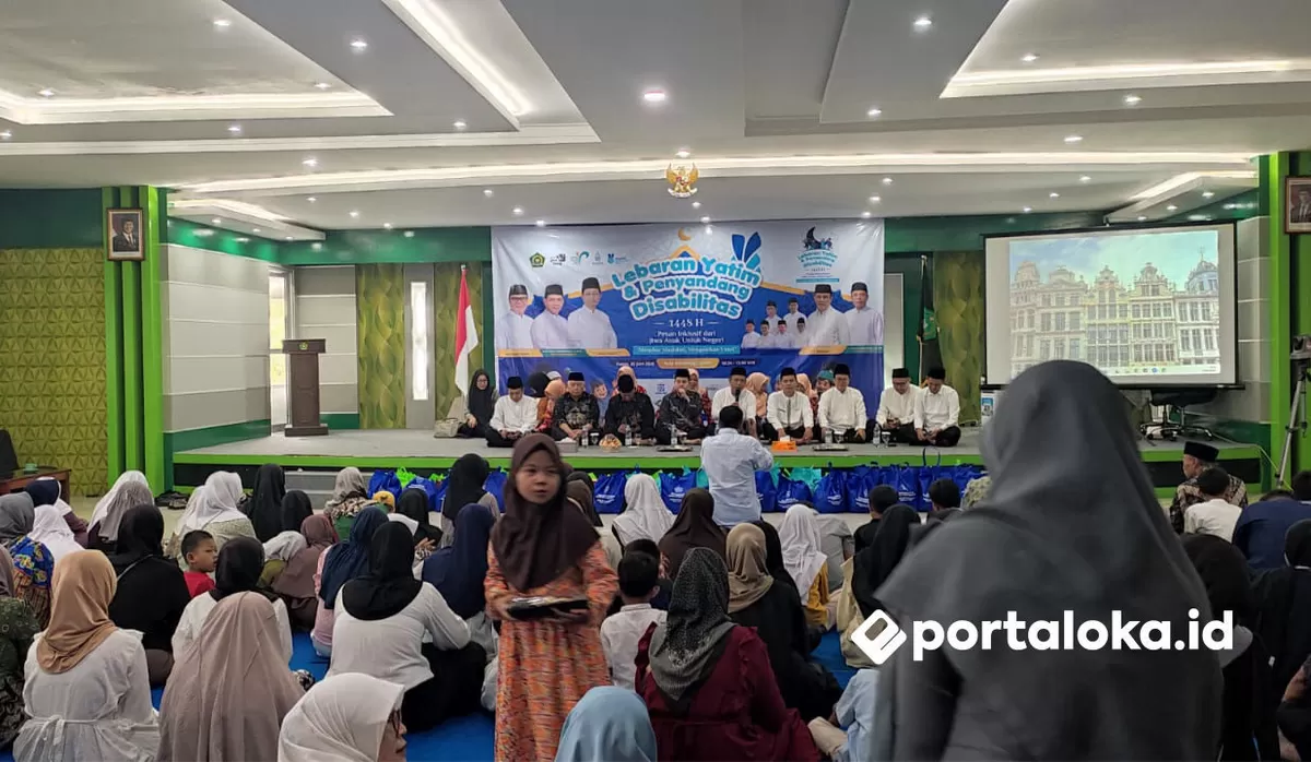 Kemenag Ciamis menggelar Lebaran Yatim dan Disabilitas 1448 H (Portaloka.id/Arman)