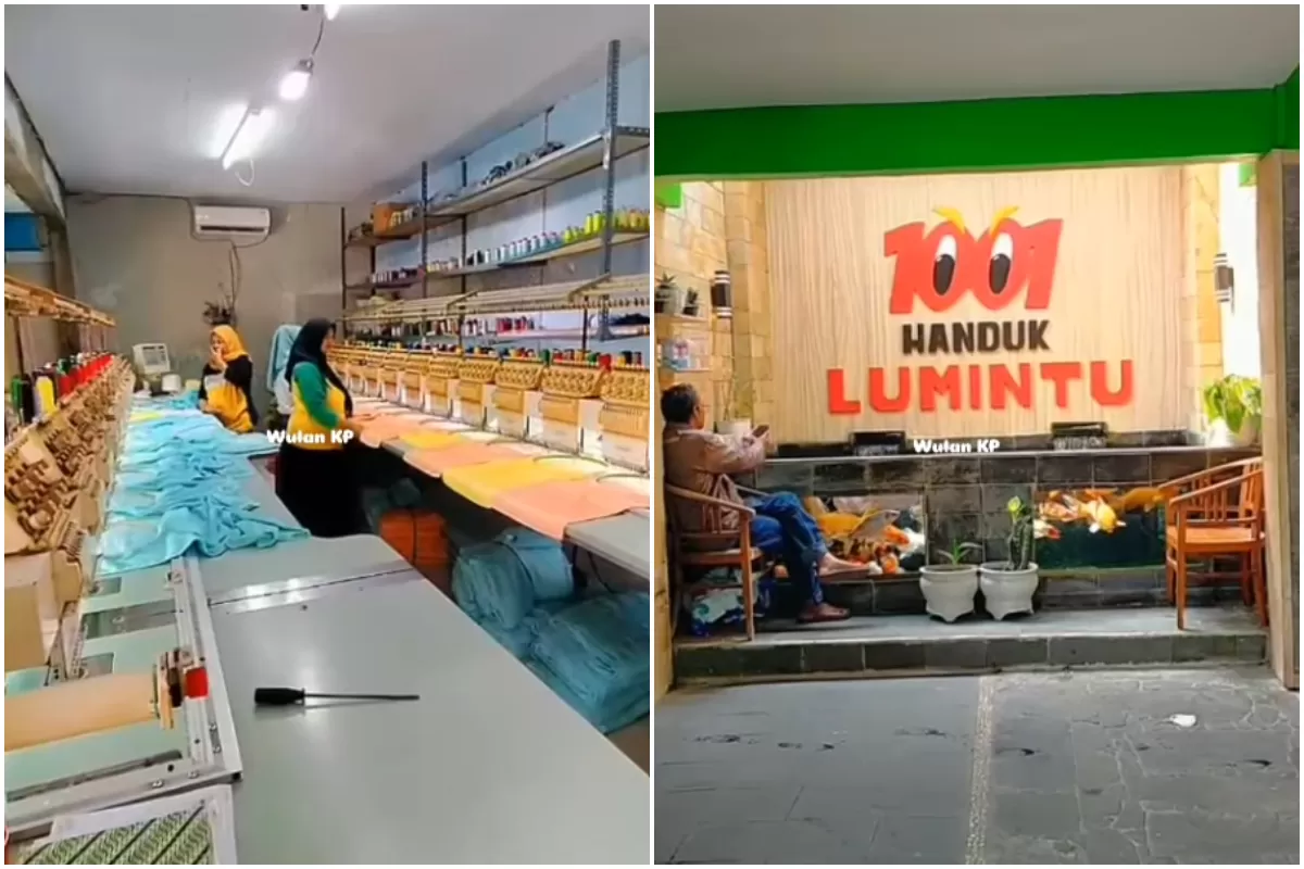 Pabrik Handuk Lumintu di Desa Janti Kabupaten Klaten Jawa Tengah. (Portaloka.id/Wulan KP)