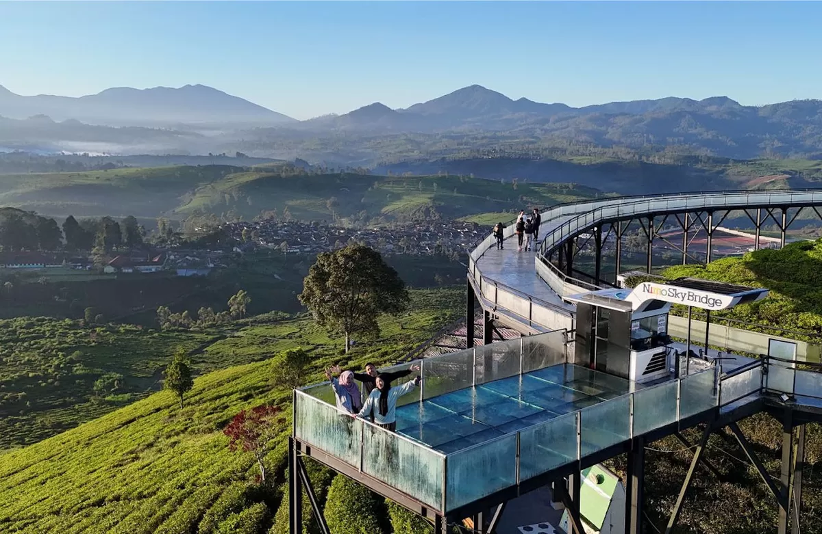 Nimo Highland, destinasi wisata alam di Bandung dengan view kebun teh (nimoland.com)