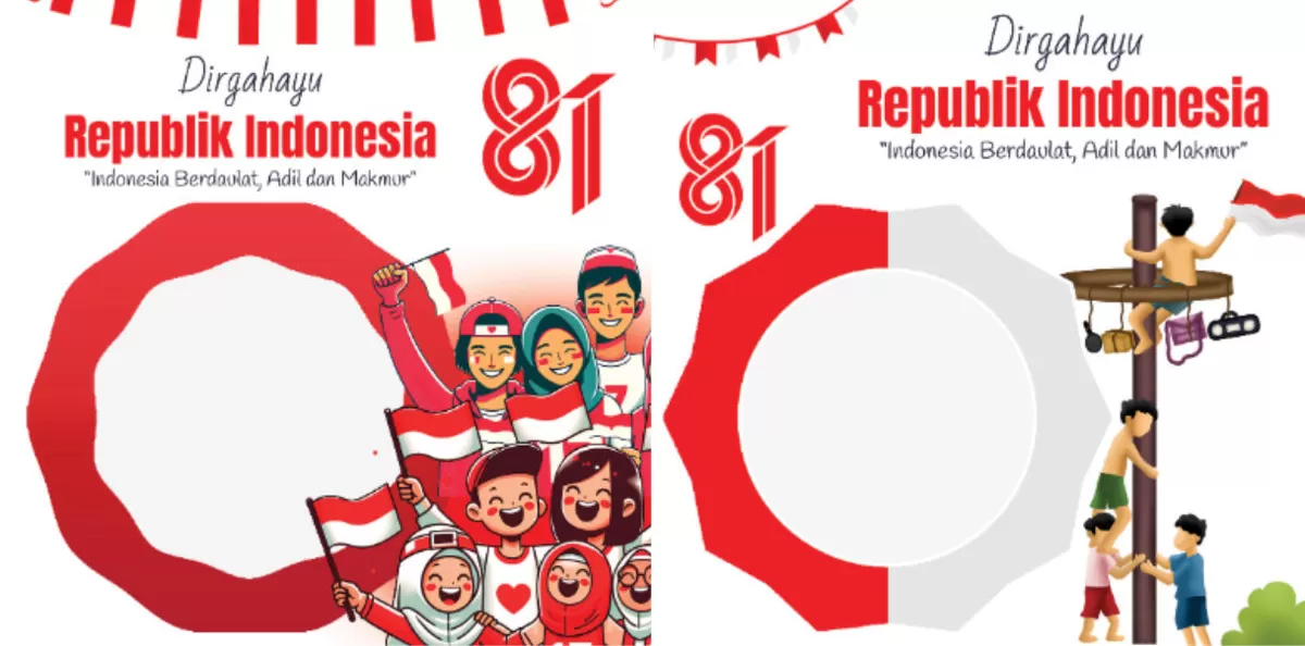 Kumpulan link download twibbon HUT RI ke-81 gratis (Twibbonize)