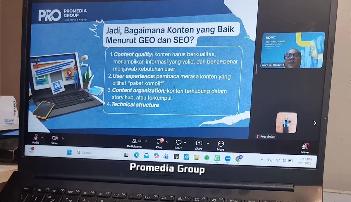 SEO dan GEO jadi materi Bootcamp Promedia Group di hari pertama (Dok. Promedia)