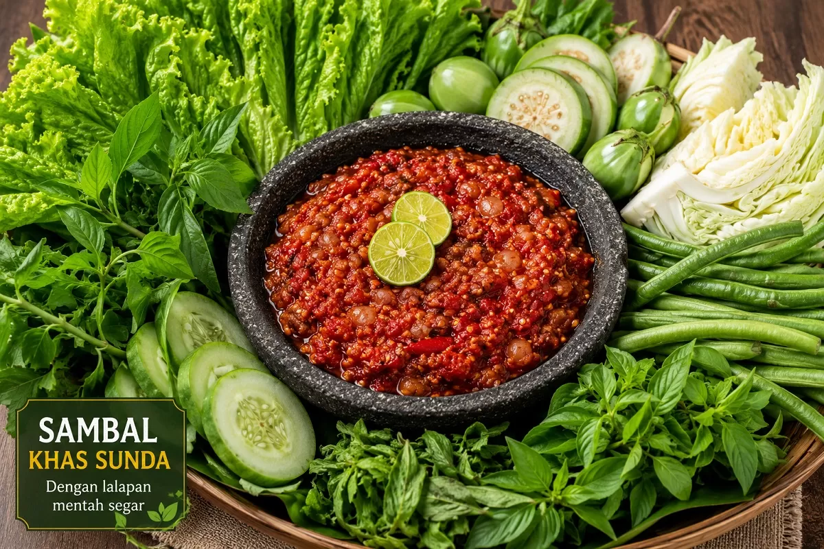 5 Sambal khas Sunda yang terkenal enak, cocok dinikmati dengan lalapan mentah (AI ChatGPT - Portaloka.id)