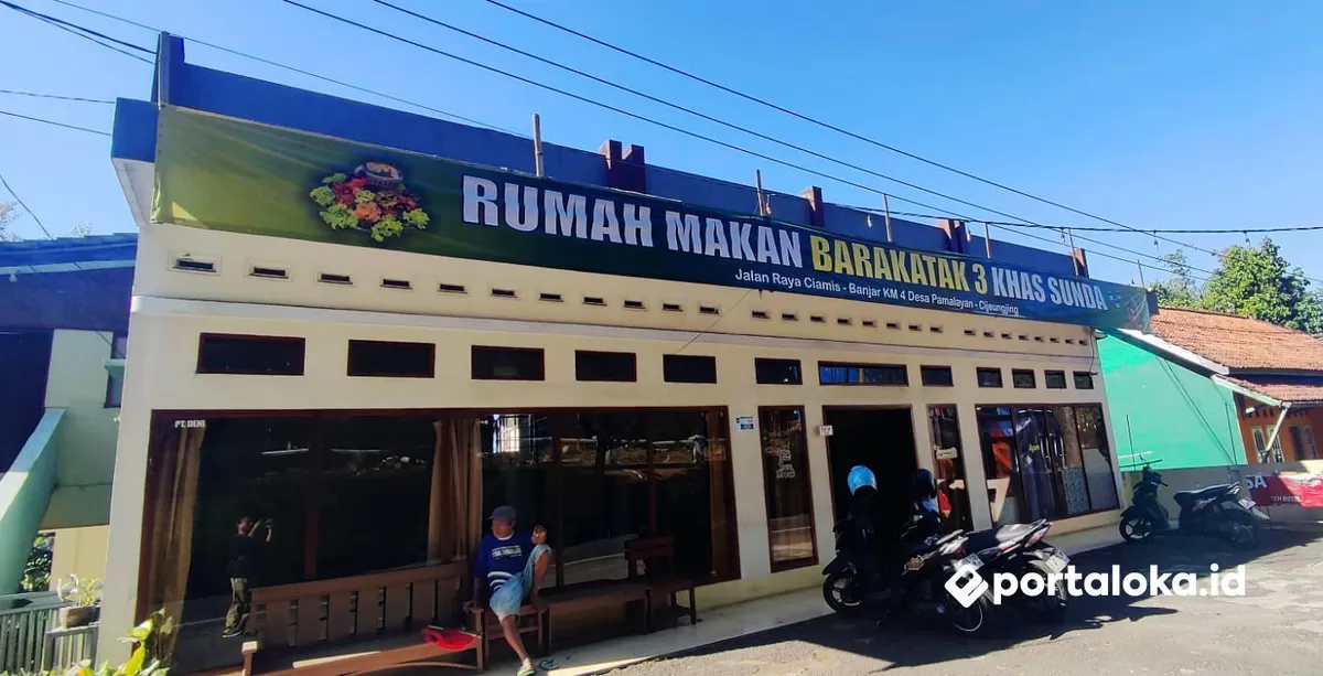 Rumah Makan Barakatak 3, salah satu tempat makan di Ciamis yang menyajikan masakan khas Sunda (Portaloka.id/Arman)