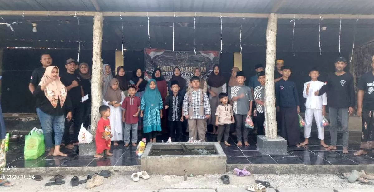Santunan anak yatim Yayasan Garuda Hitam Nusantara (Dok. Kang Galih)