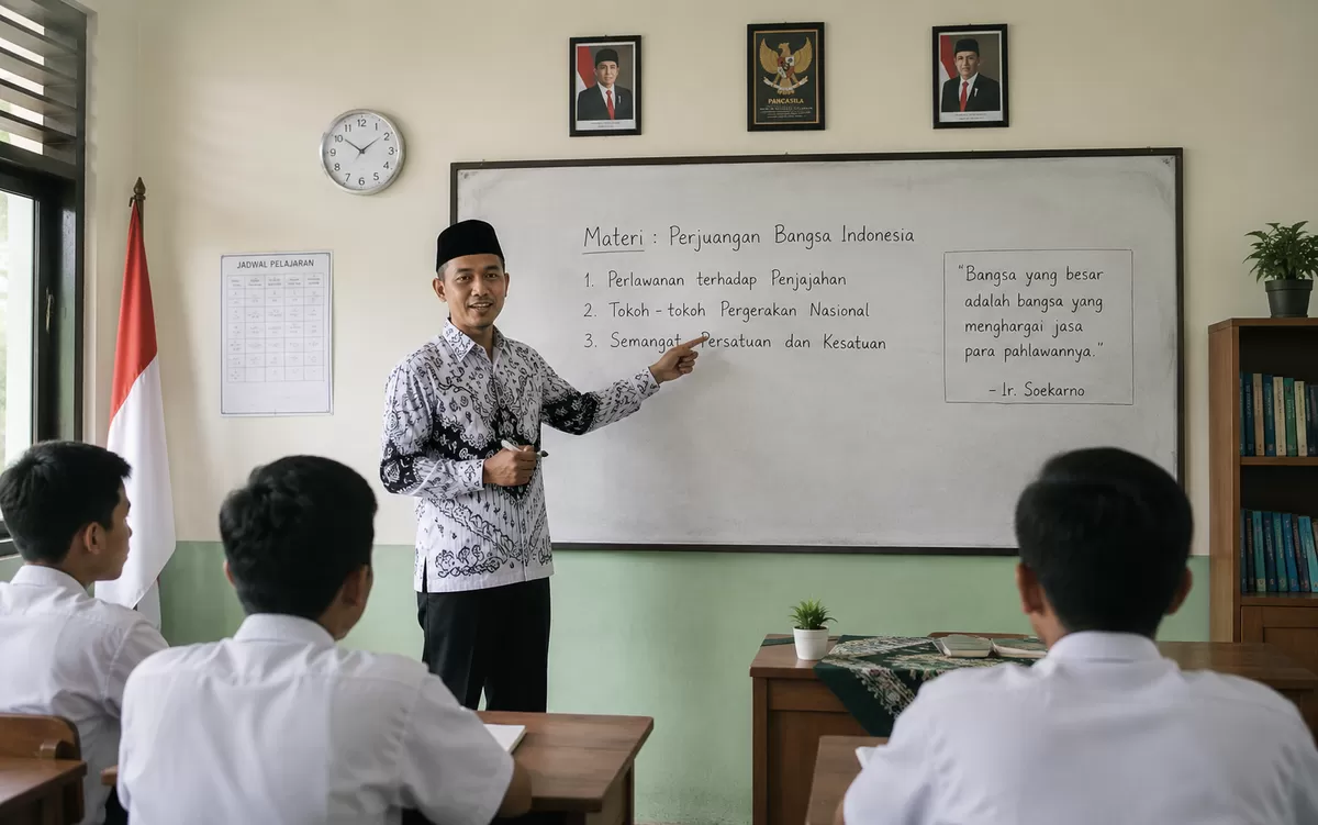 Ilustrasi - Tunjangan sertifikasi guru agama di Tebing Tinggi belum cair selama 7 bulan (AI ChatGPT - Portaloka.id)