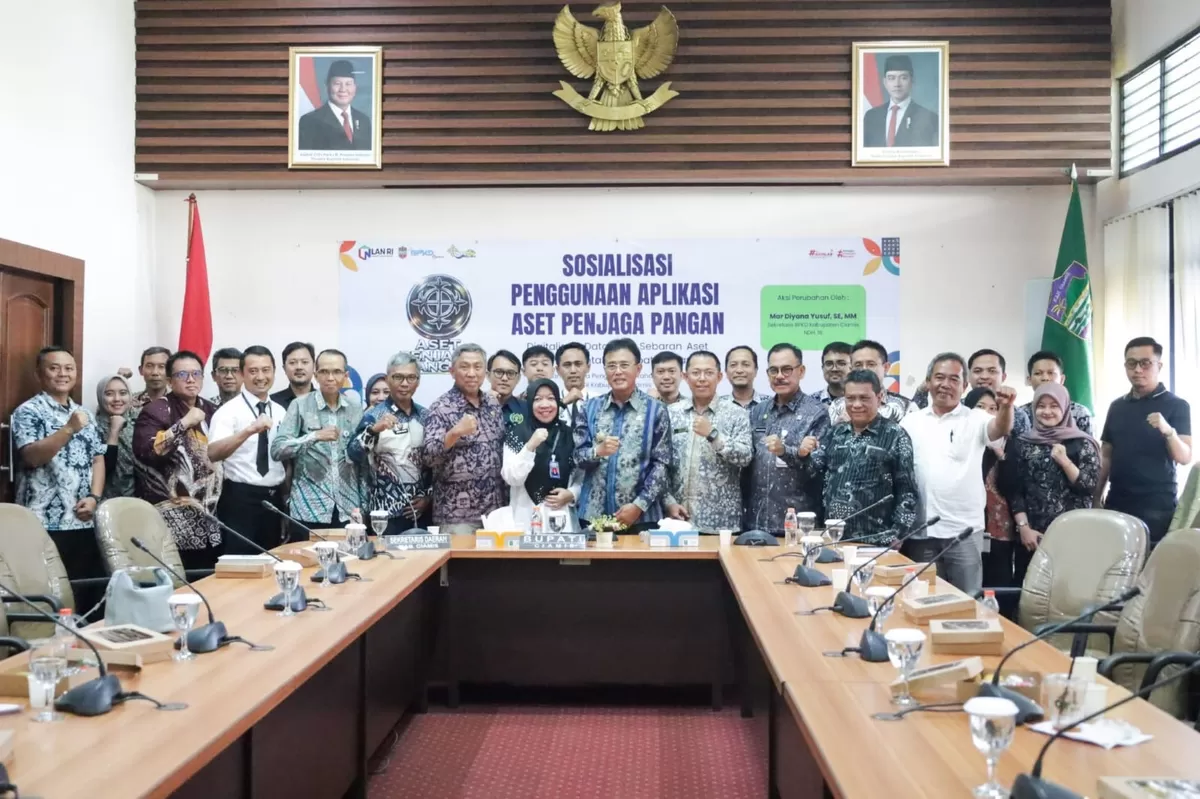 Peluncuran Aplikasi Aset Penjaga Pangan oleh Bupati Ciamis (Dok. Istimewa)