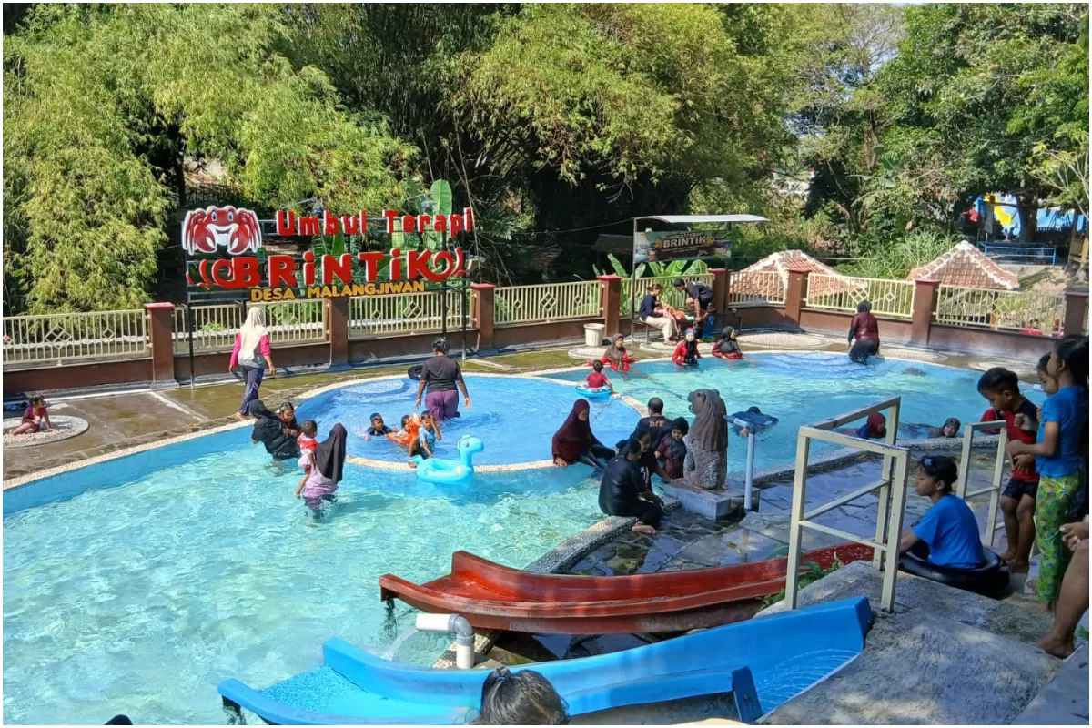 Program gratis Wisata Umbul Brintik Malangjiwan Klaten untuk Peringatan HUT ke 81 Kemerdekaan Republik Indonesia. Pemilik nama Agus boleh mauk Gratis. (Portaloka.id/WulanKP)