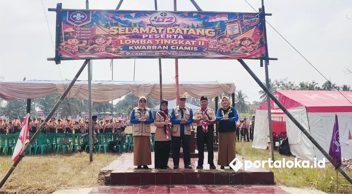 Lomba Tingkat II Pramuka Kwartir Ranting Ciamis (Portaloka.id/Arman)