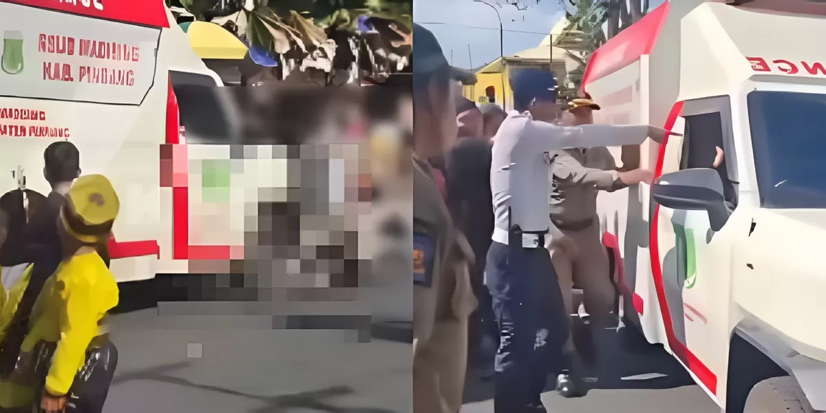 Sopir ambulans nyaris diamuk massa usai tabrak anak yang sedang menonton karnaval Agustusan (Instagram @feed_jakarta)