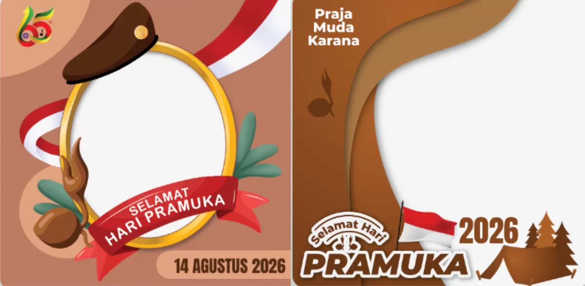 Link download twibbon Hari Pramuka ke-65 tahun 2026 (Twibbonize)